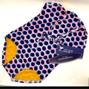 ToobyDoo New York Toddler Girl 1-2 TOne Piece Bathing Suit